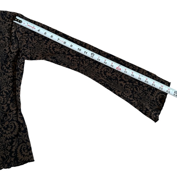 KISMET Vintage Y2K Lace-Up Gothic Boho Mesh Baroque Corset Style Top | Small - Picture 5 of 6